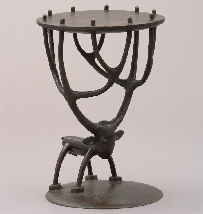 Guéridon Cerf - Bronze 